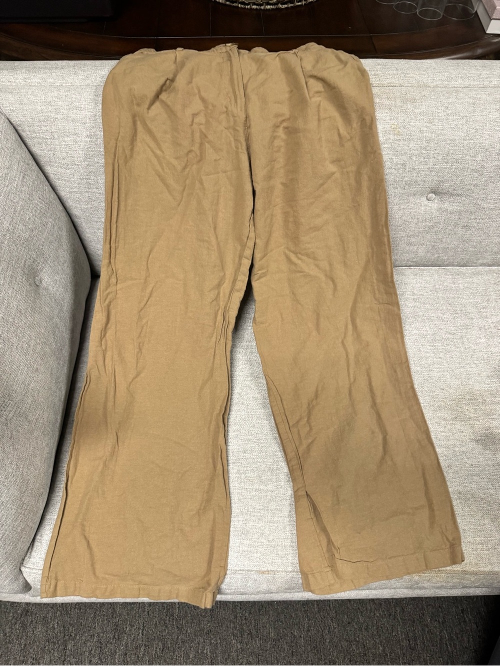 Motel Rocks Tan Elastic-Waist Chinos